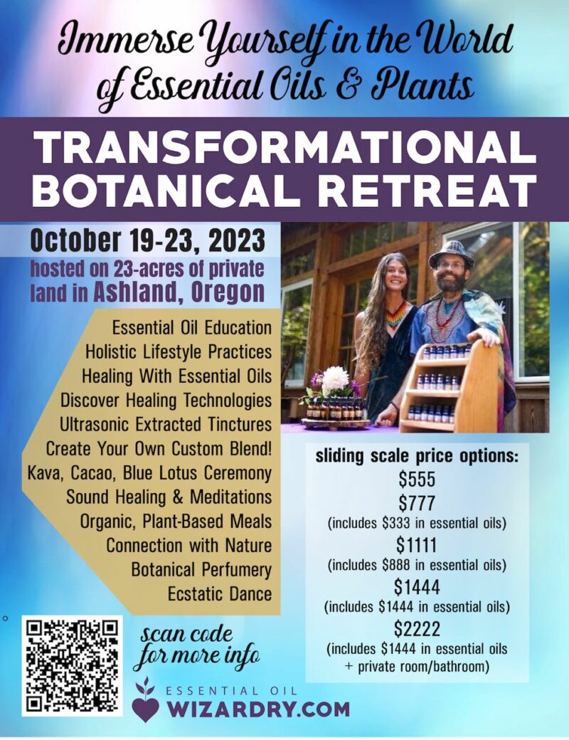 Transformational Botanical Retreat Flyer