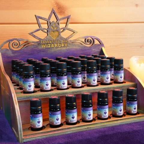 display case chakras left angle