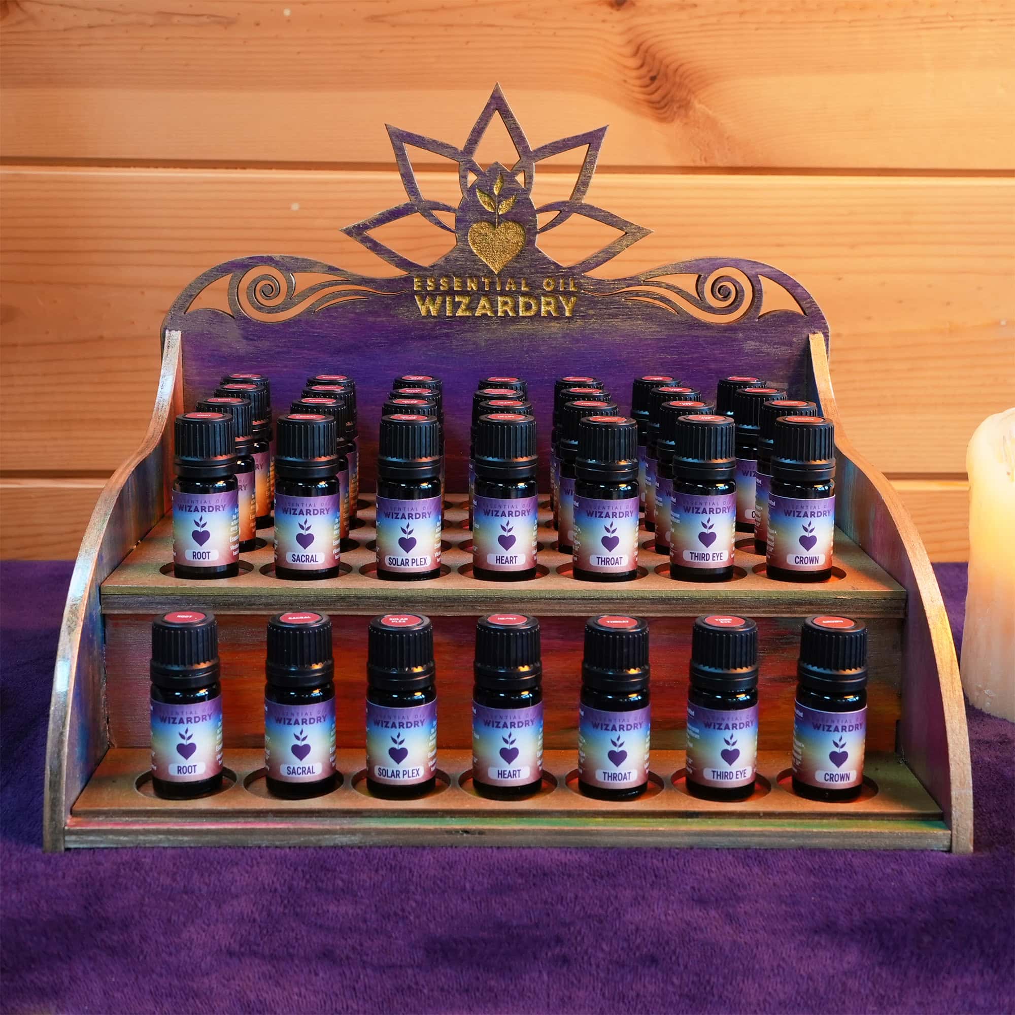 display case front chakras