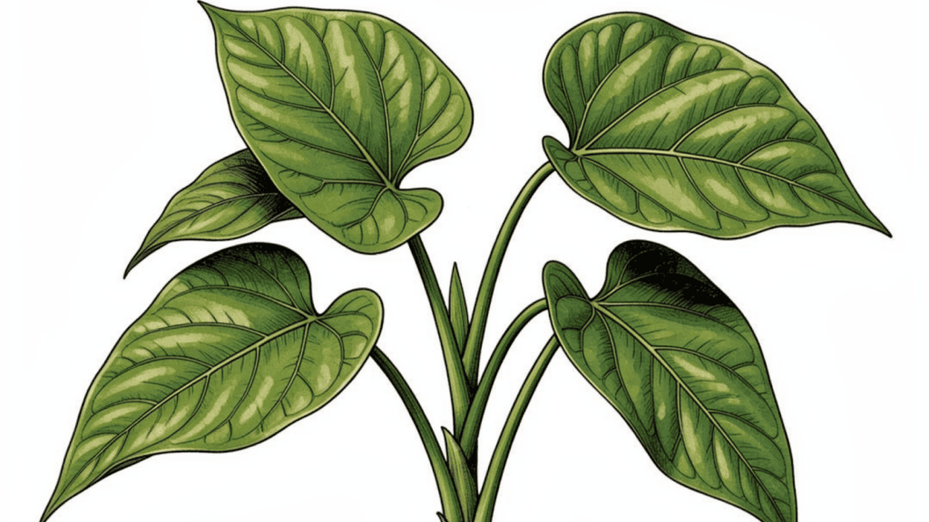 Green Kava Plant Leaves