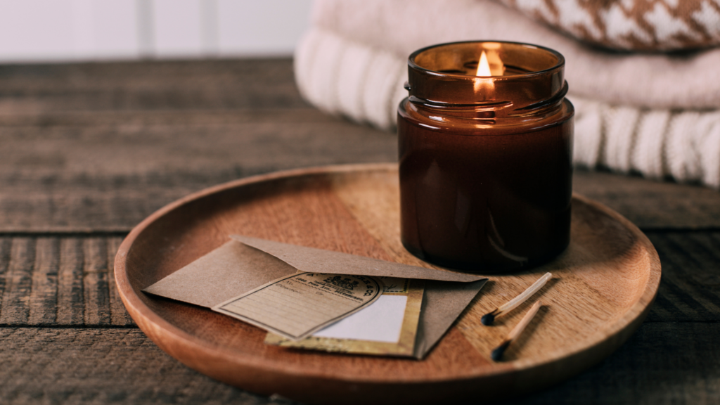 Relaxing Candlelit Ritual Setting